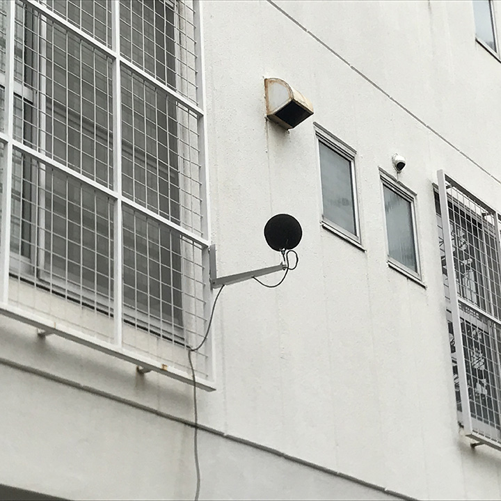 既存建物を利用した環境騒音調査