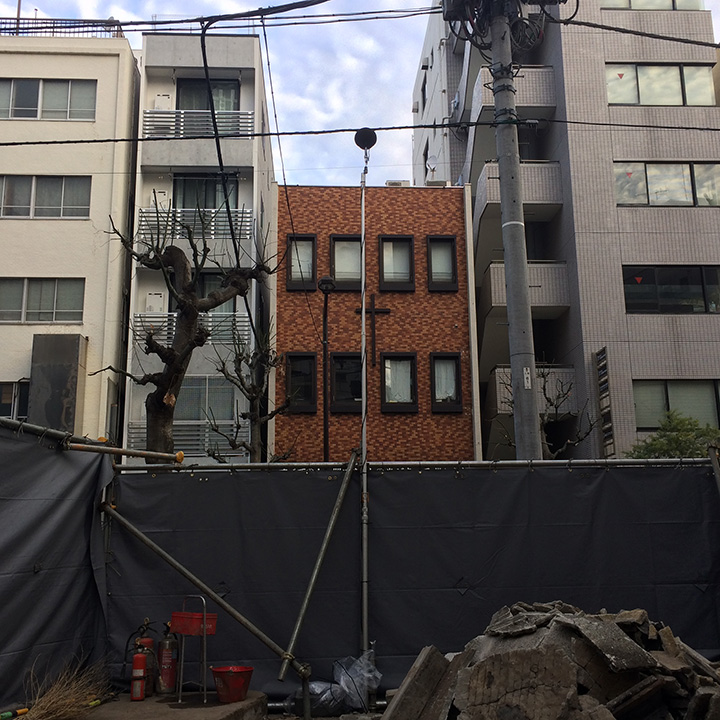 既存建物解体中の環境騒音調査