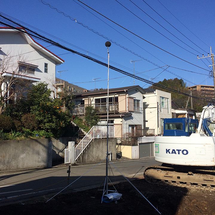工事着工中の環境騒音調査